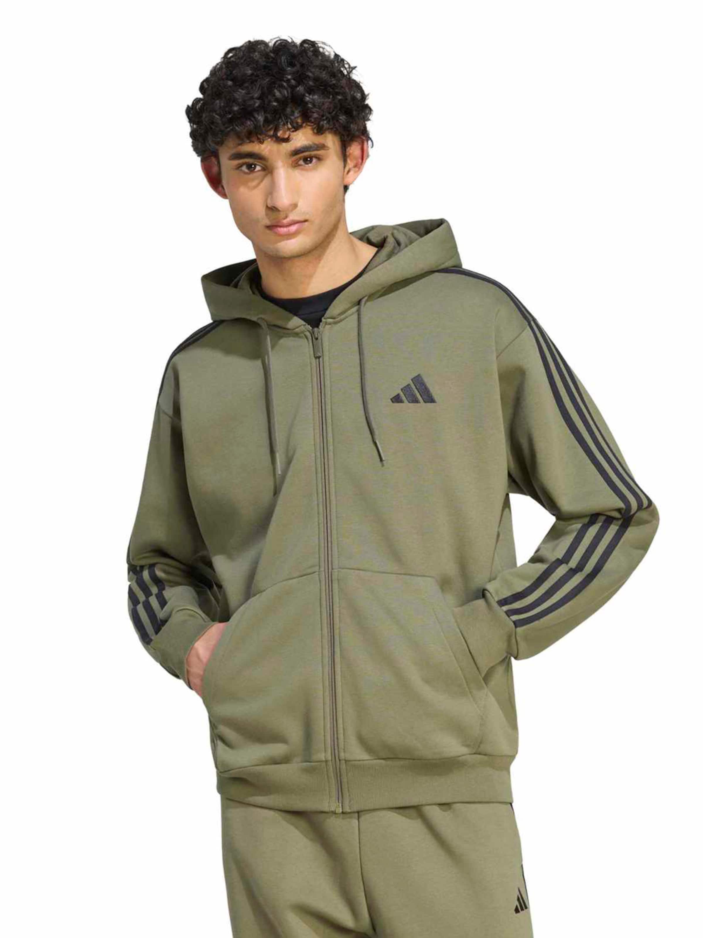 Veste de survêtement ADIDAS SPORTSWEAR en vert : devant