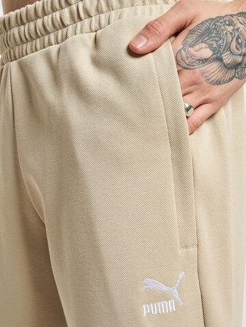 Regular Pantalon 'T7' PUMA en beige