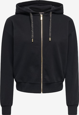 ONLY PLAY Sportsweatjacke 'ONPPENNY' in Schwarz: Vorderseite