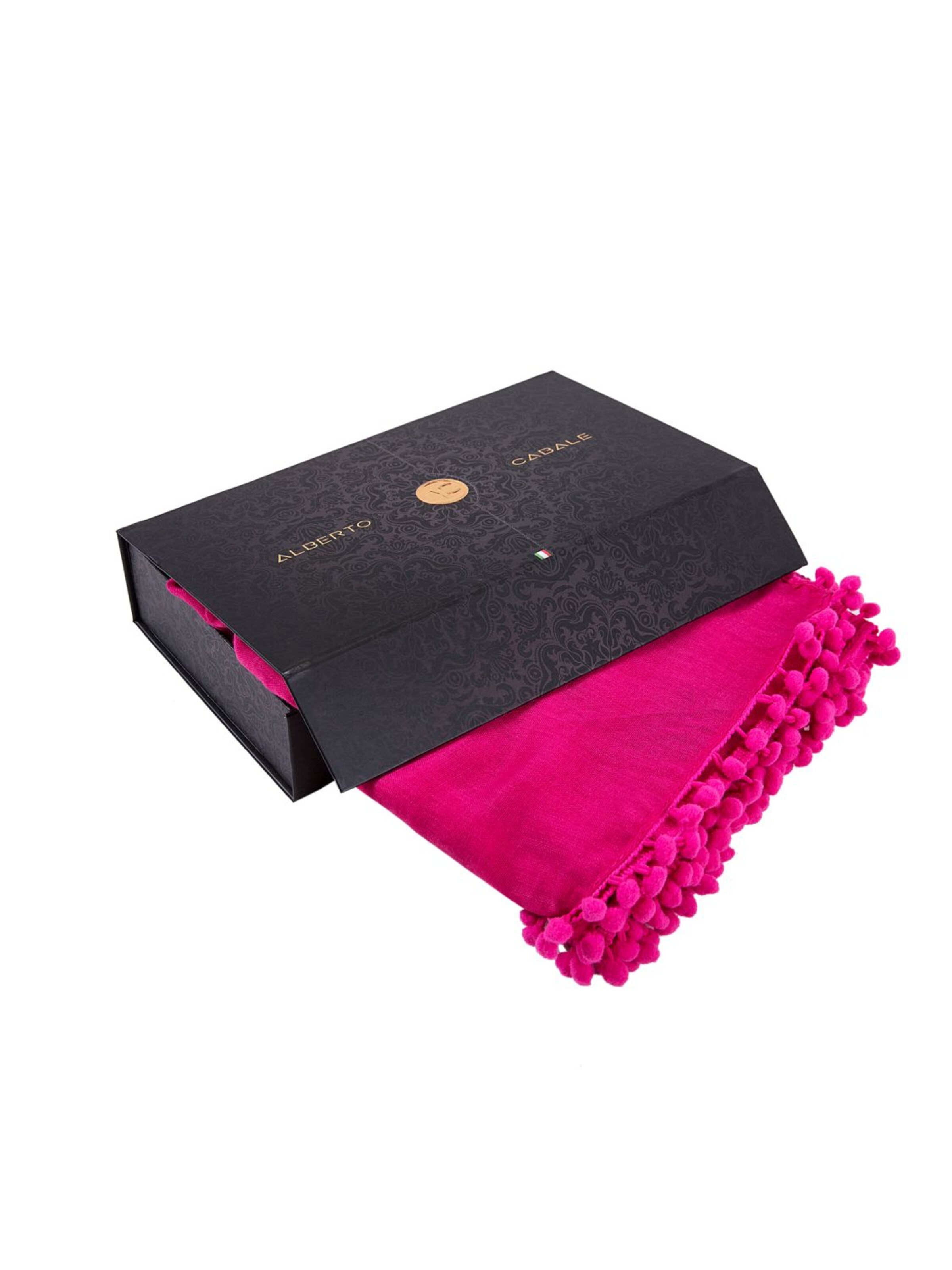 alberto cabale Sjaal 'Chèche coton rose Elvia' in Roze