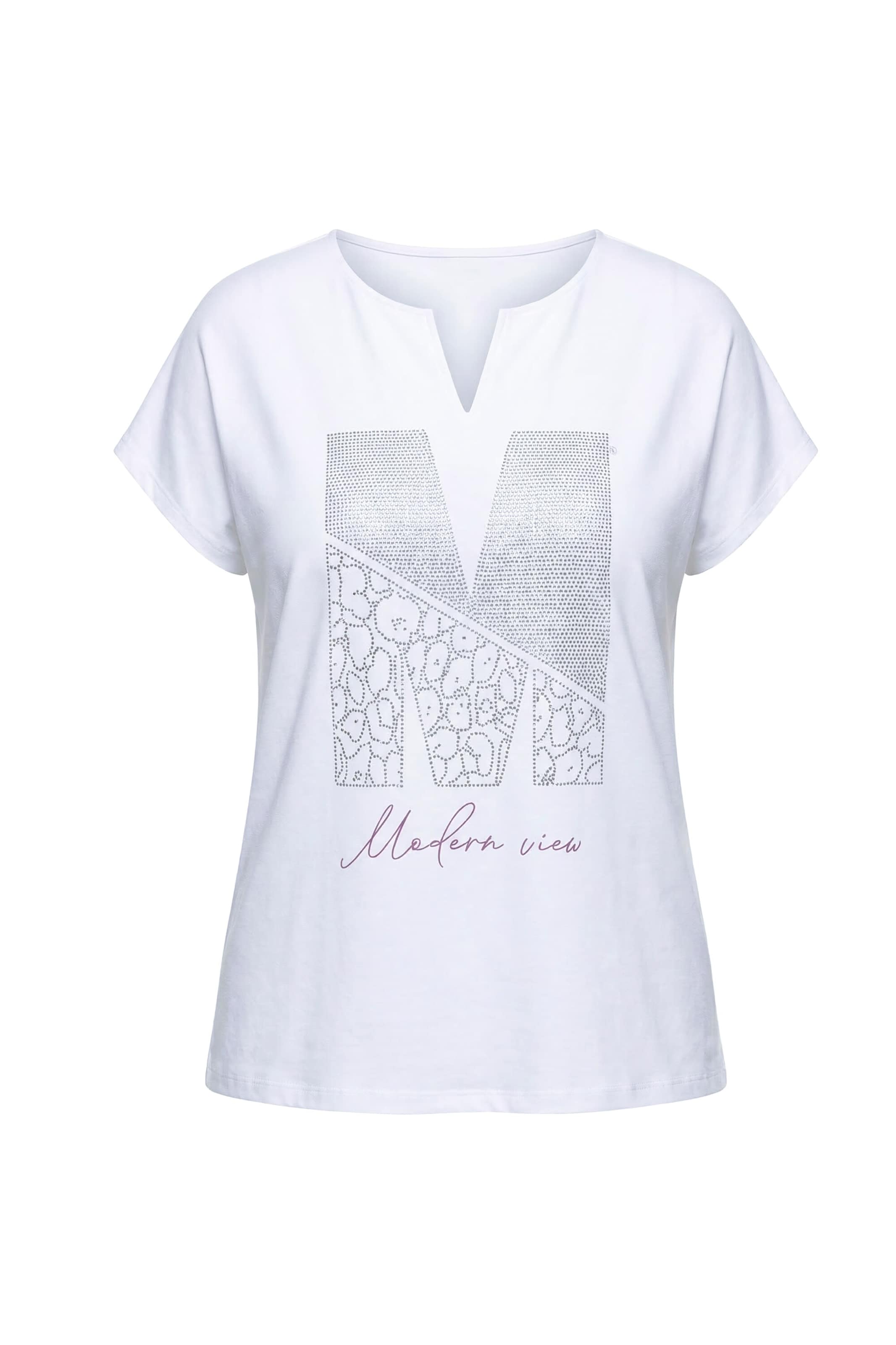 Ulla Popken Shirt in Wit: voorkant