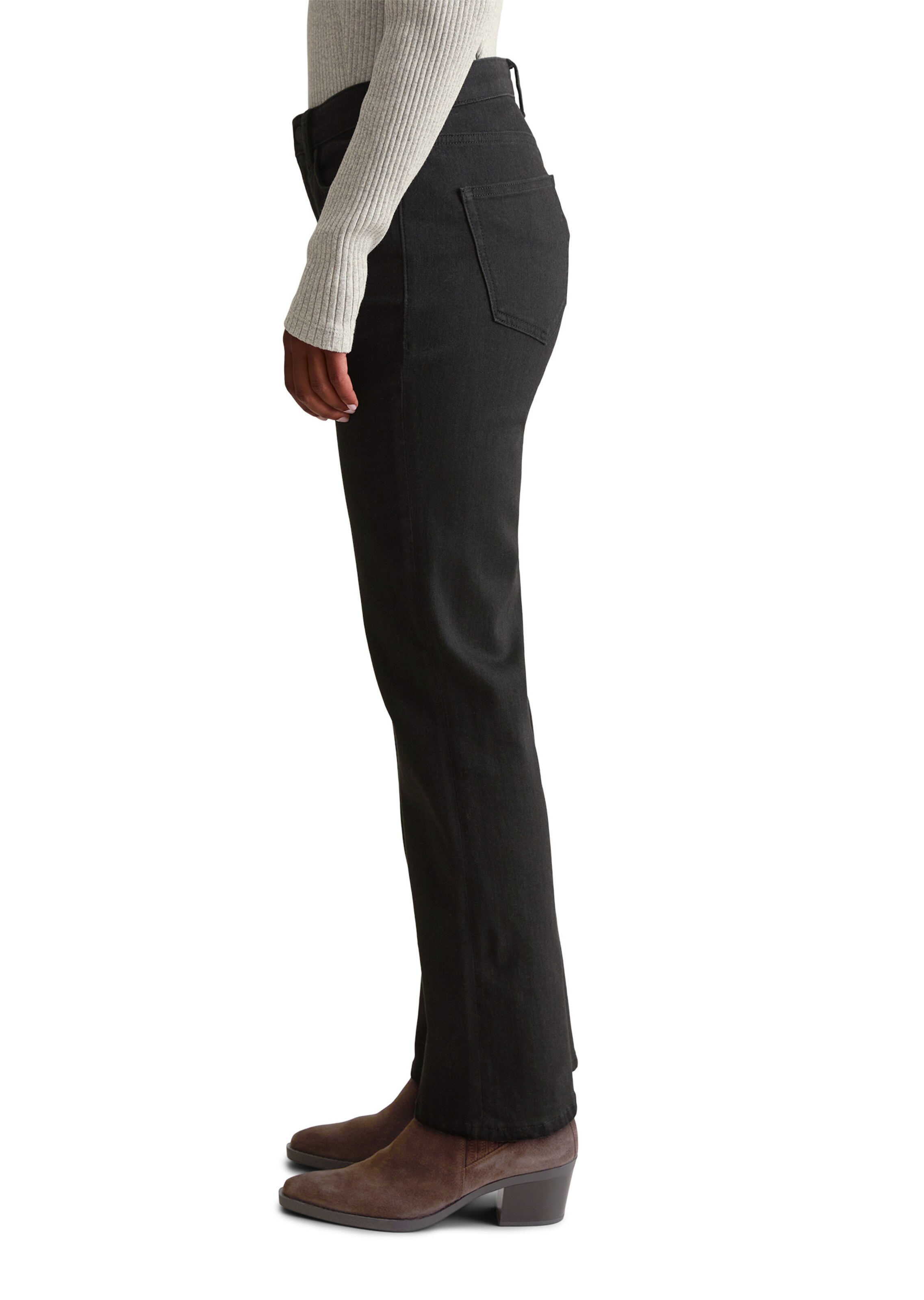 Marc O'Polo DENIM Bootcut Jeans 'Josina' in Schwarz