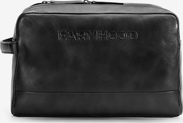 Farmhood Toiletry Bag 'Memphis' in Black: front