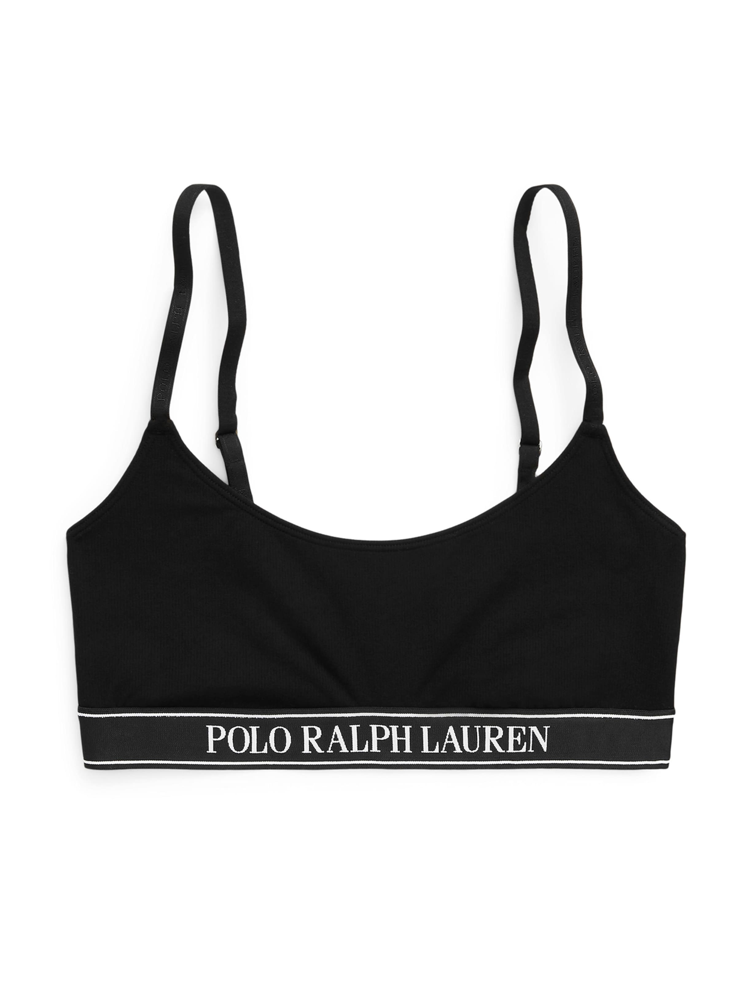 Polo Ralph Lauren - Bustier Sujetador en negro: frente