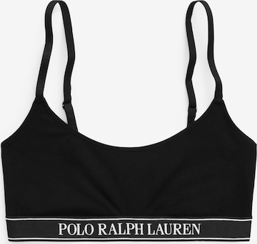 Polo Ralph Lauren Bralette Bra ' SCOOP BRALETTE ' in Black: front