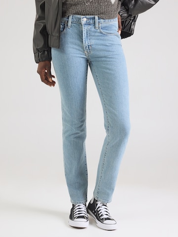 LEVI'S ® Slimfit Jeans '724 HIGH RISE STRAIGHT' i blå: forside