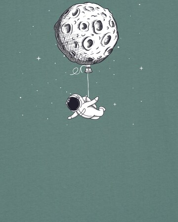 Watapparel Shirt ' Funny Spaceman ' in Green