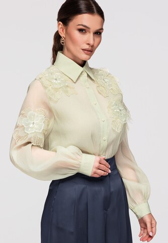 Ombre Blouse in Groen
