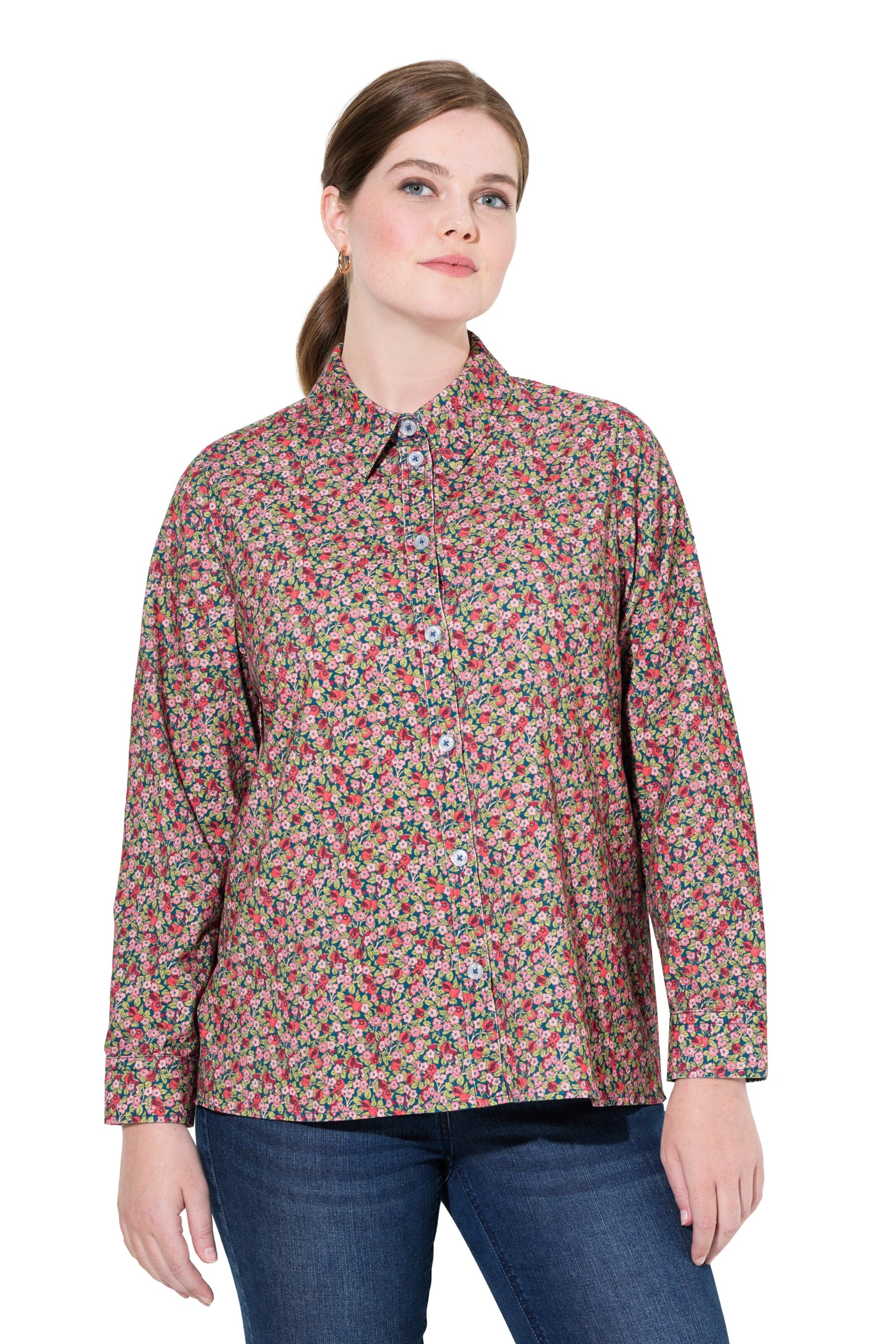 Ulla Popken Blouse in Roze: voorkant