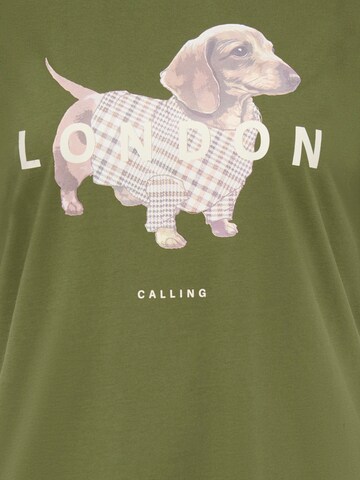 ONLY Carmakoma - Camiseta 'CARMELS' en verde