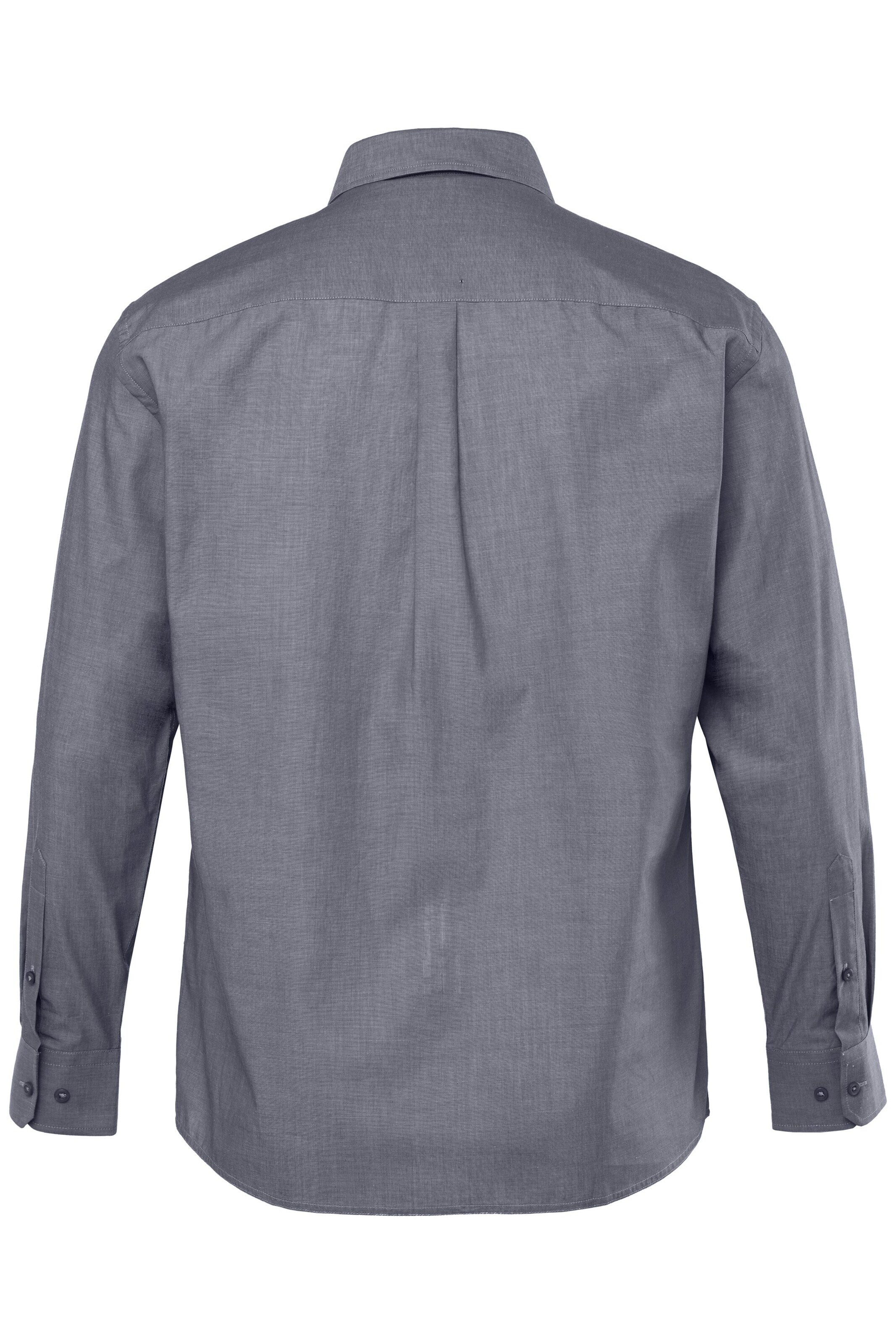 Men Plus Comfort fit Overhemd in Grijs