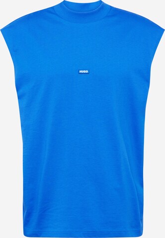 HUGO Shirt 'Navertz' in Blauw: voorkant