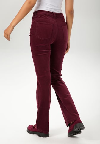 Aniston CASUAL Flared Pants in Red