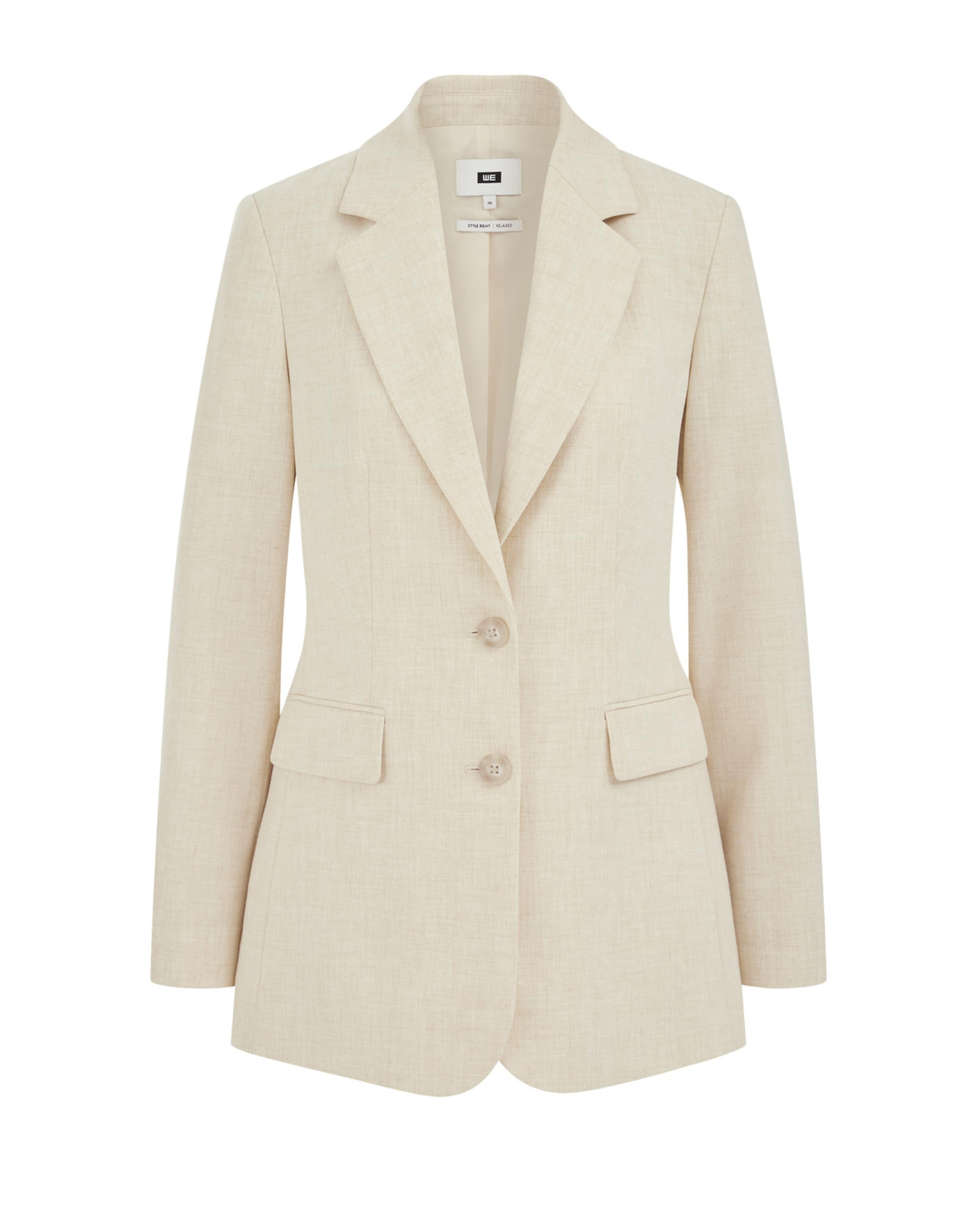 WE Fashion Блейзер в Бежевый: спереди