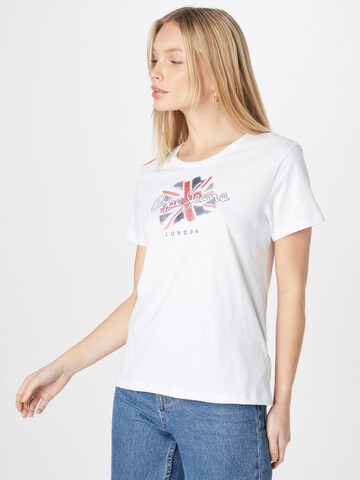 Pepe Jeans Shirt 'POPPY' in White: front