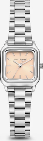 Montre à affichage analogique Violet Hamden en argent : devant