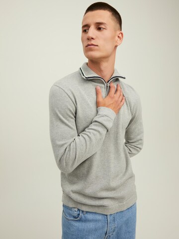 JACK & JONES Sweater 'Eli' in Grey