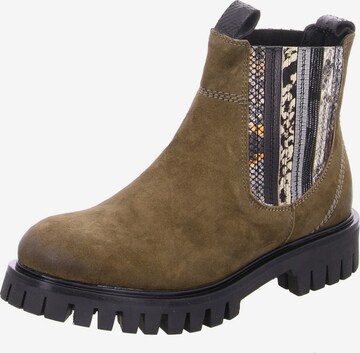 LAZAMANI Chelsea Boots in Green: front