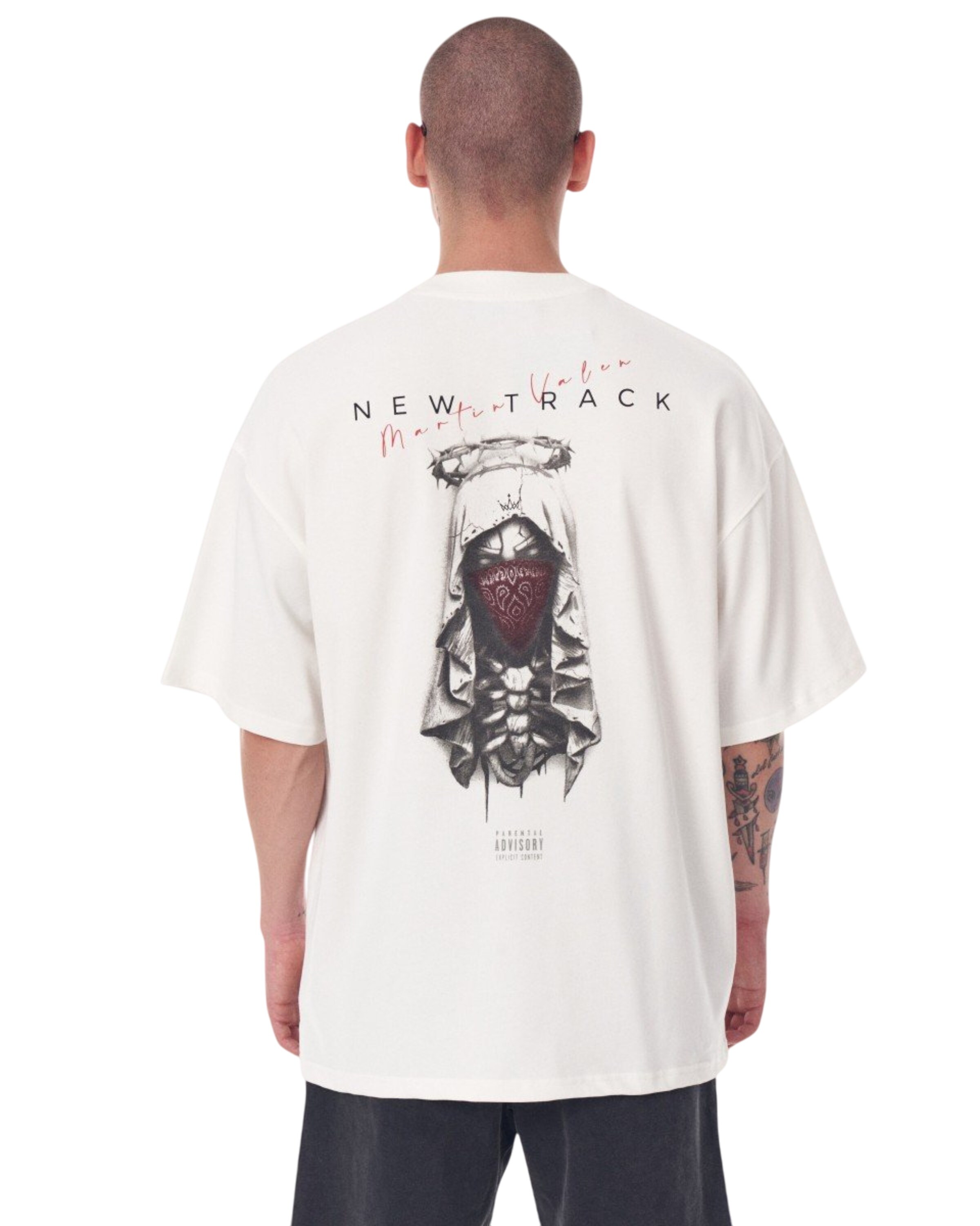 MARTIN VALEN Shirt in Wit: voorkant