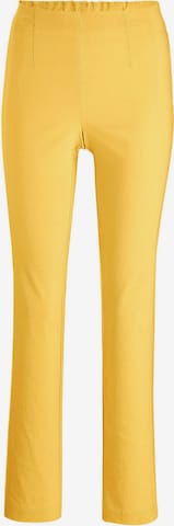 Coupe slim Pantalon 'Carla' Goldner en jaune : devant