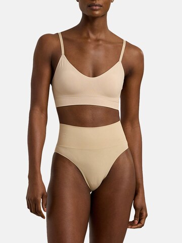 Lauren Ralph Lauren Slip ' High Cut Brief - Luxe Smoothing ' in Beige