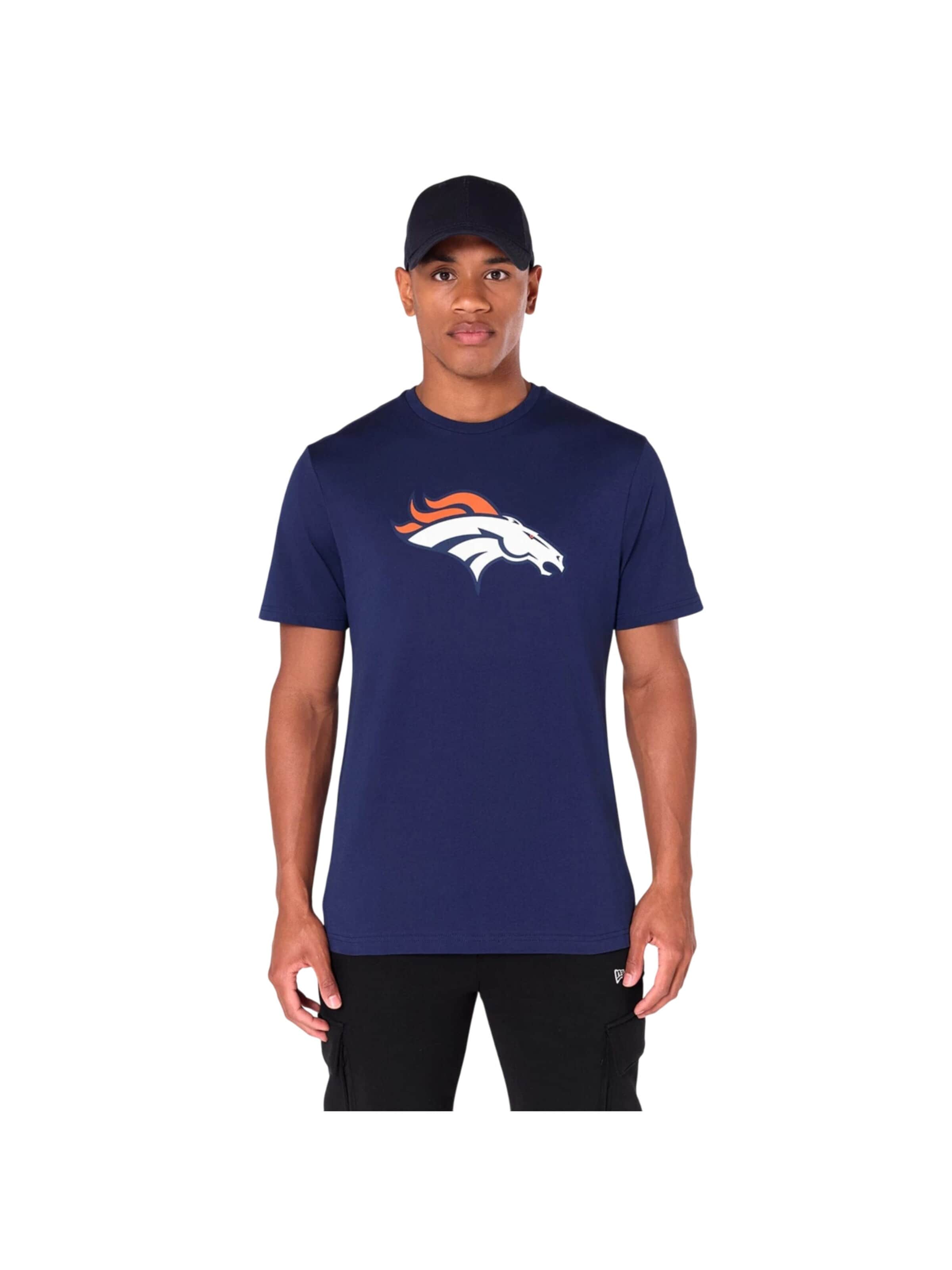 NEW ERA Shirt 'NFL Denver Broncos Logo' in Blue: front