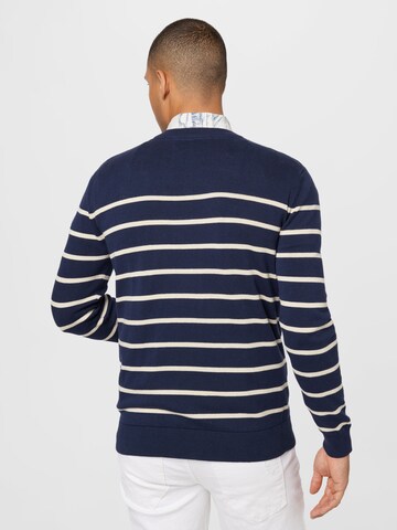 Pull-over 'Brice' !Solid en bleu