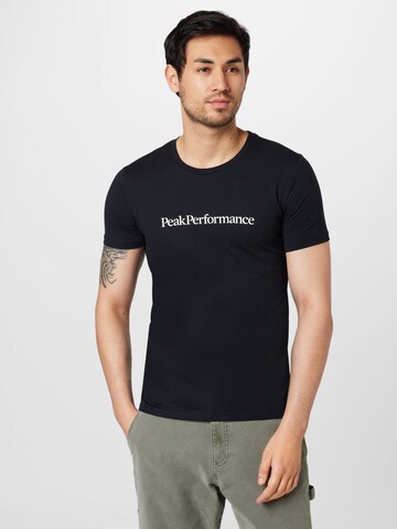 PEAK PERFORMANCE - Camiseta funcional en negro: frente