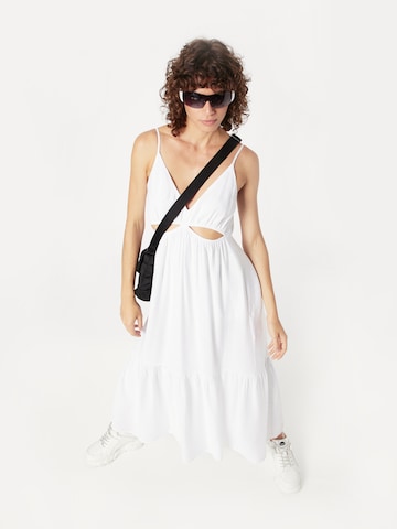 Abercrombie & Fitch Letnia sukienka w kolorze biały
