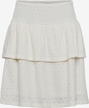 PIECES - Falda 'ABBY' en blanco: frente