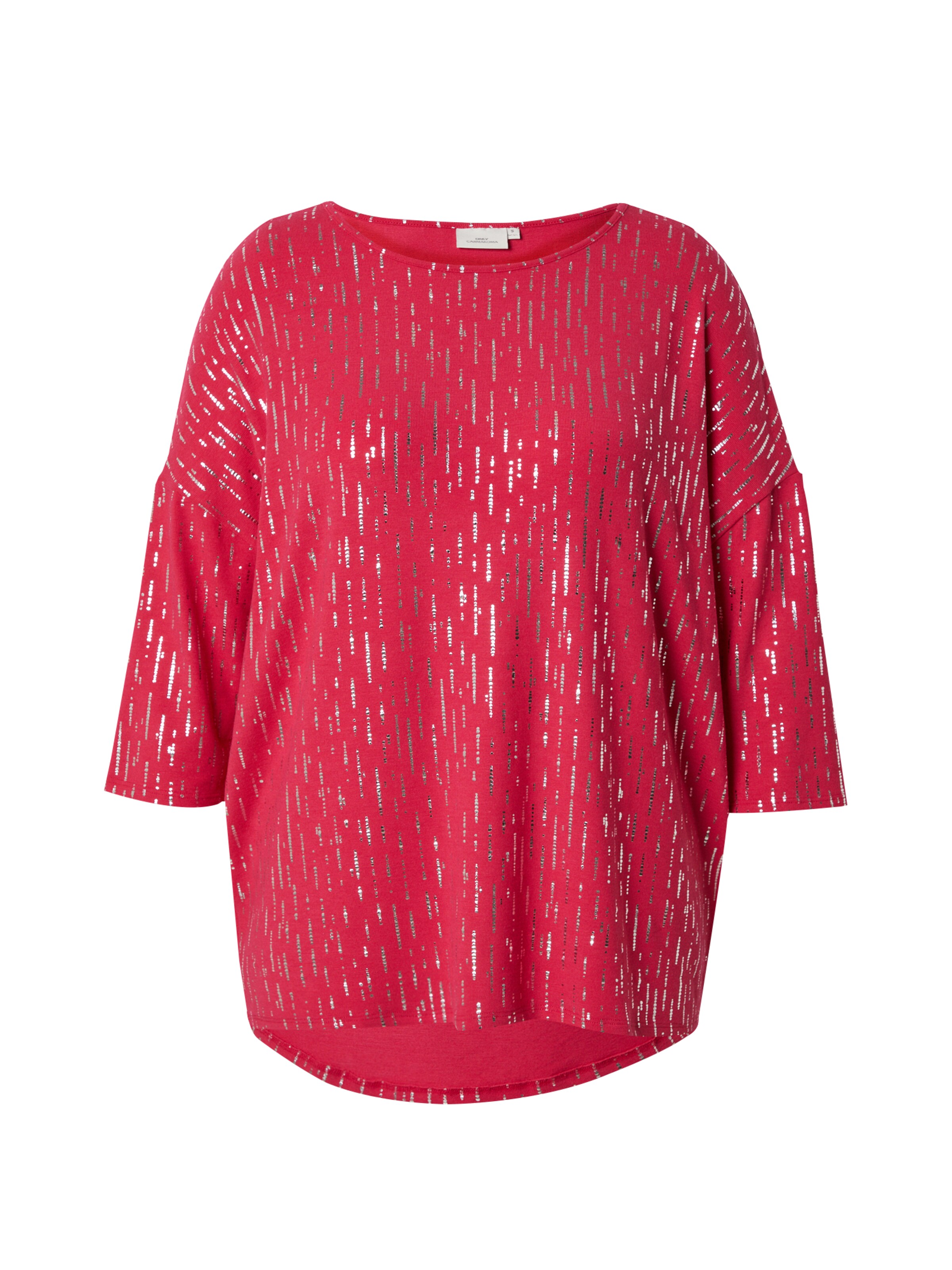 ONLY Carmakoma Μπλουζάκι 'CARFoila' σε ροζ: μπροστά