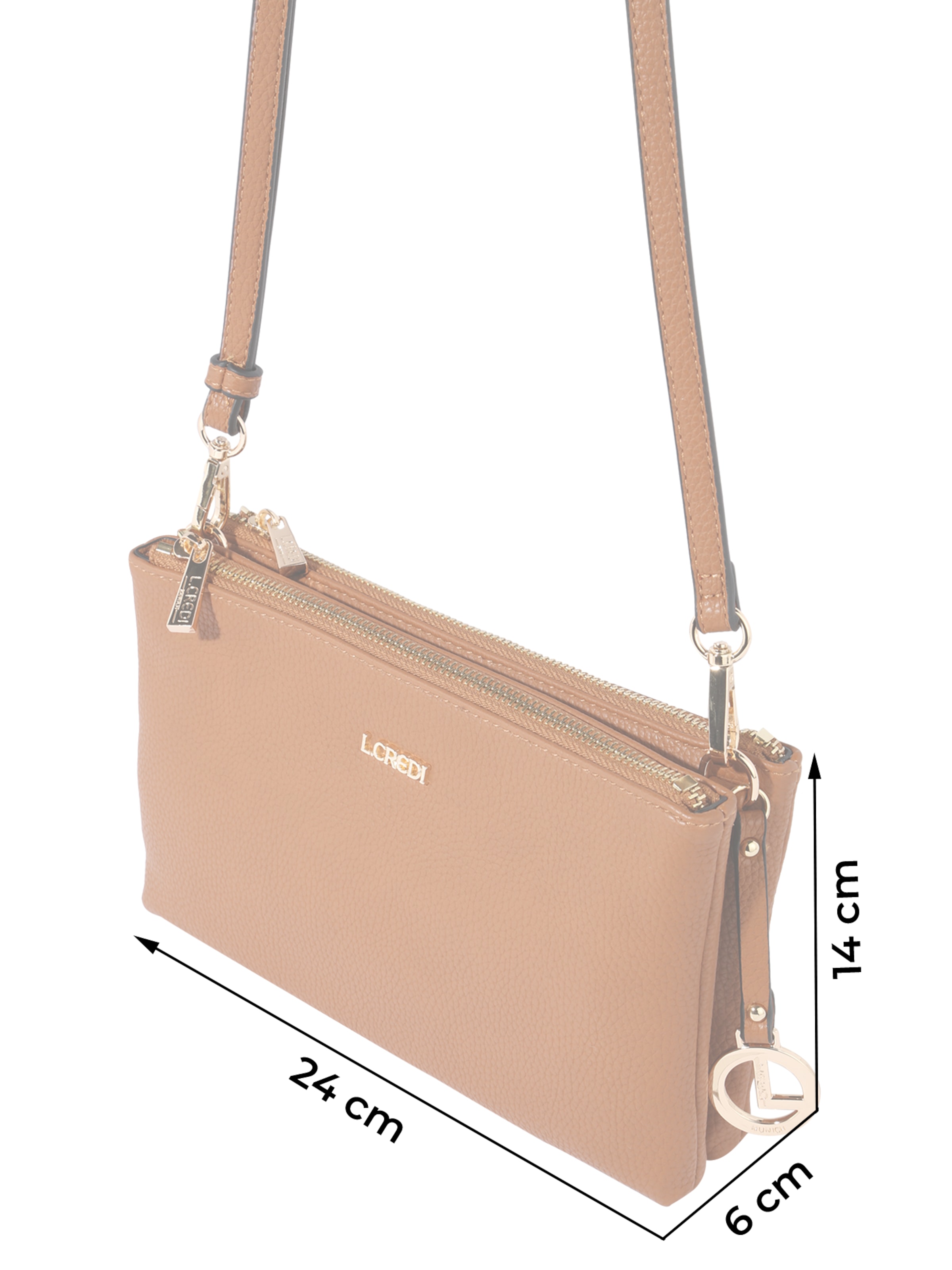 L.CREDI Crossbody bag 'Ella' in Brown