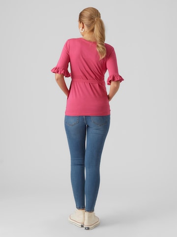 MAMALICIOUS T-Shirt 'HAZEL' in Pink