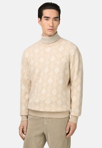 Boggi Milano Sweater in Beige: front
