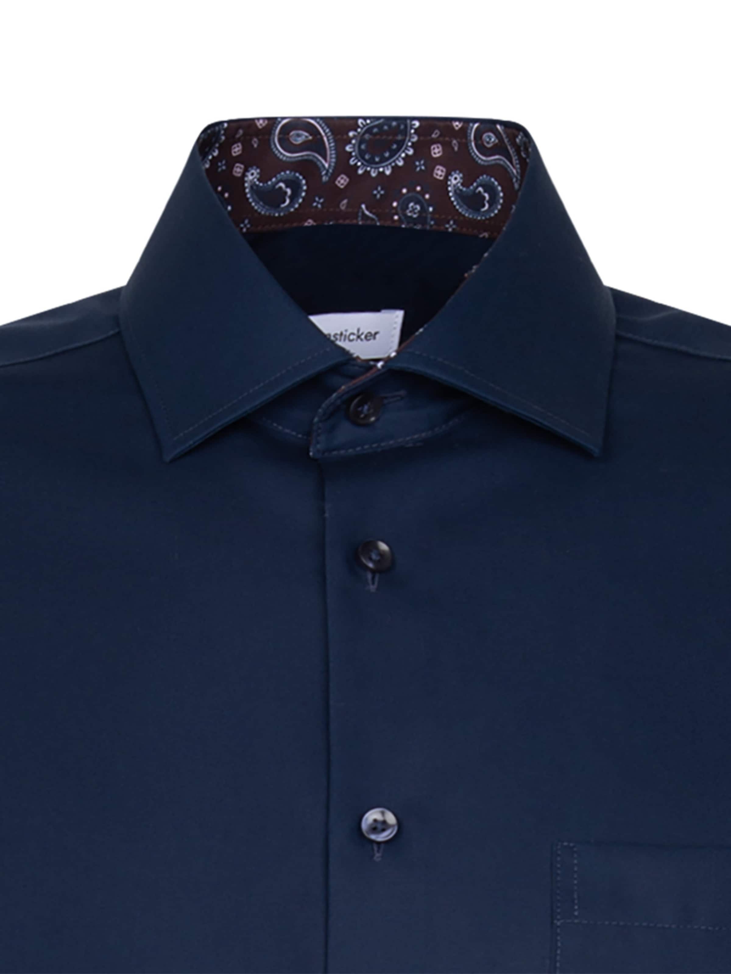 SEIDENSTICKER Regular fit Business shirt 'Schwarze Rose' in Blue