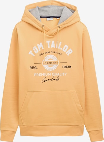 Sweat-shirt TOM TAILOR en orange : devant