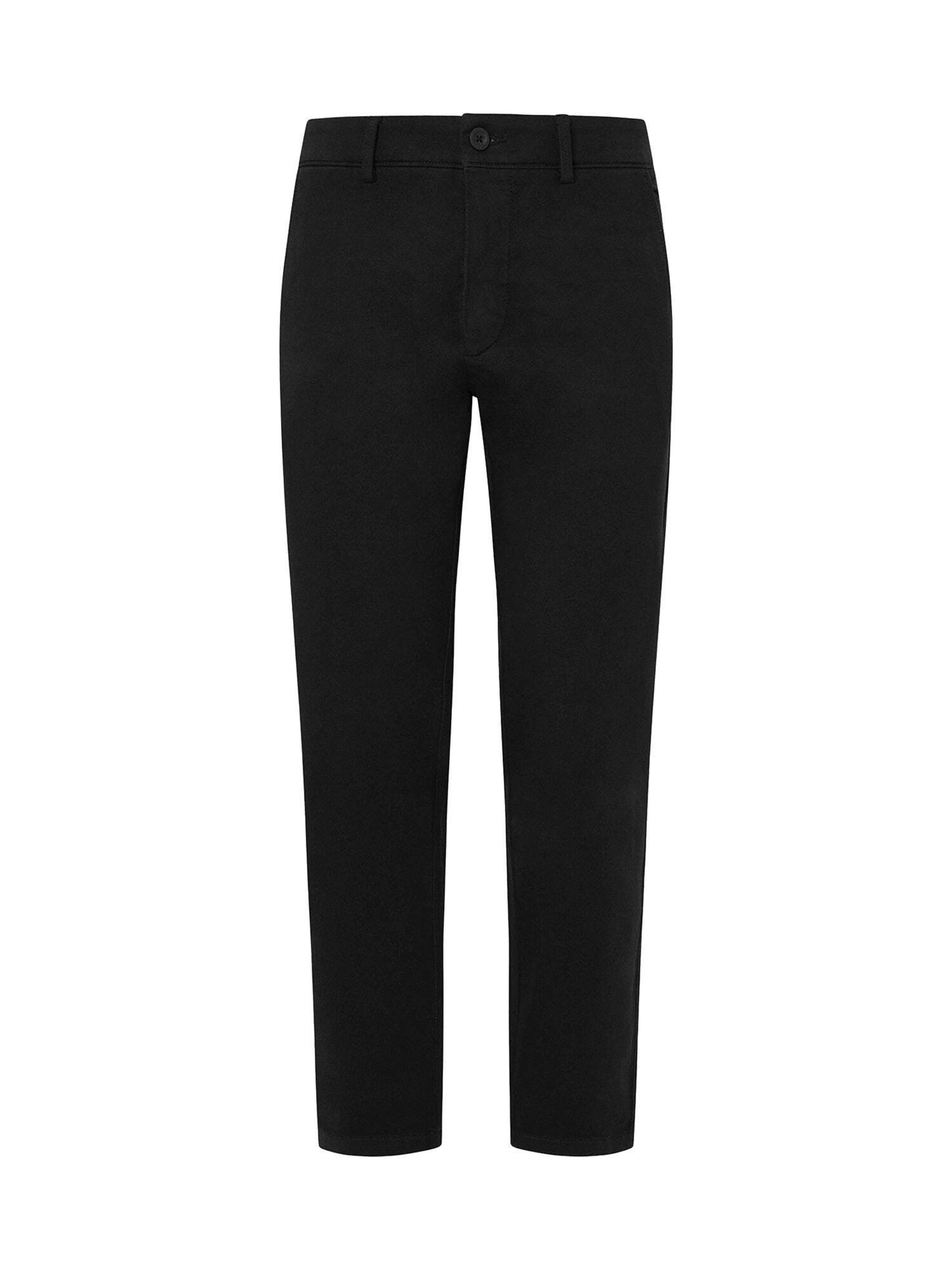 Coupe slim Pantalon 'Gymdigo' Pepe Jeans en noir : devant