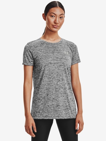 Tricou funcțional 'Tech Twist' de la UNDER ARMOUR pe gri: față