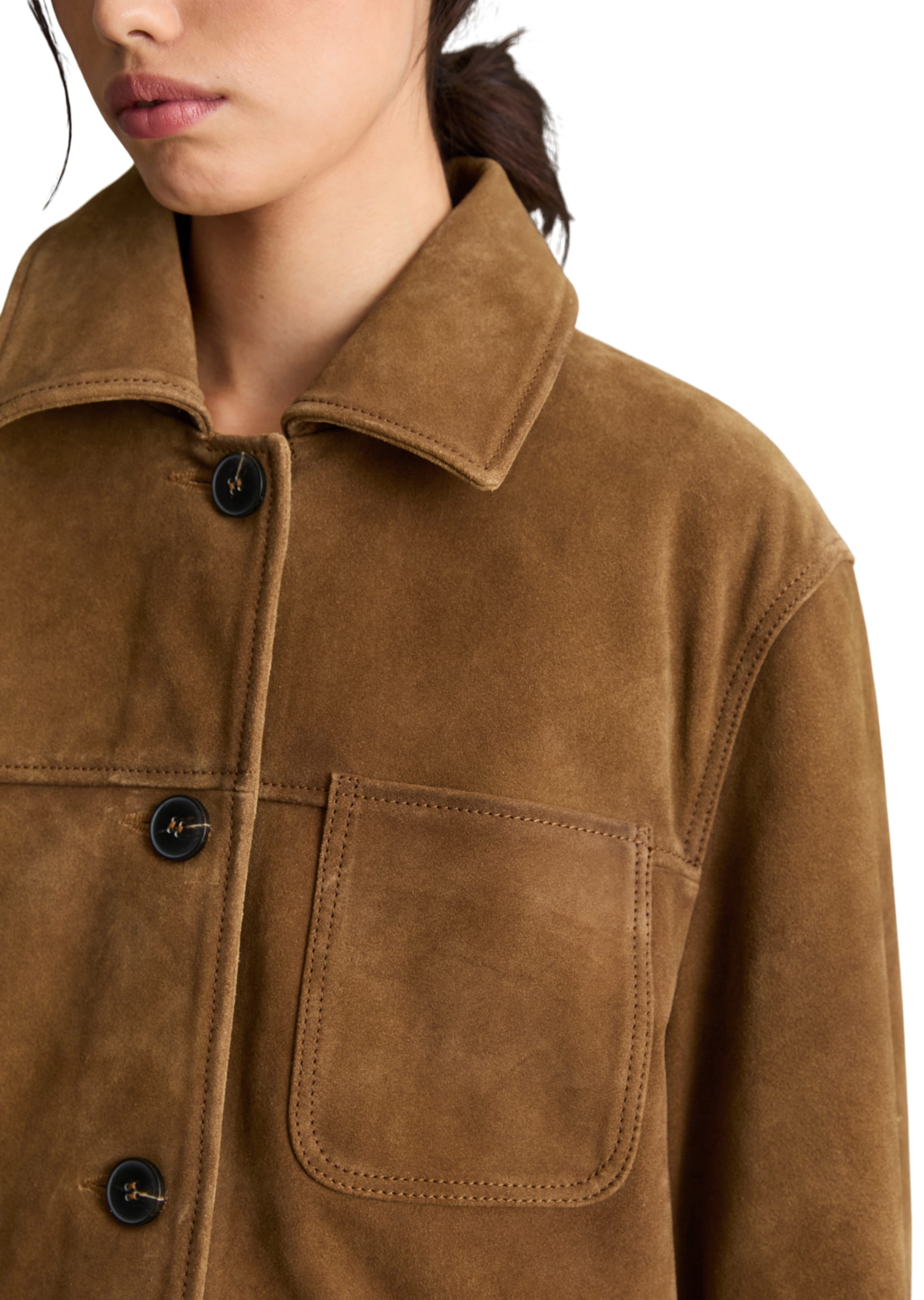 Marc O'Polo DENIM Tussenjas in Beige: voorkant