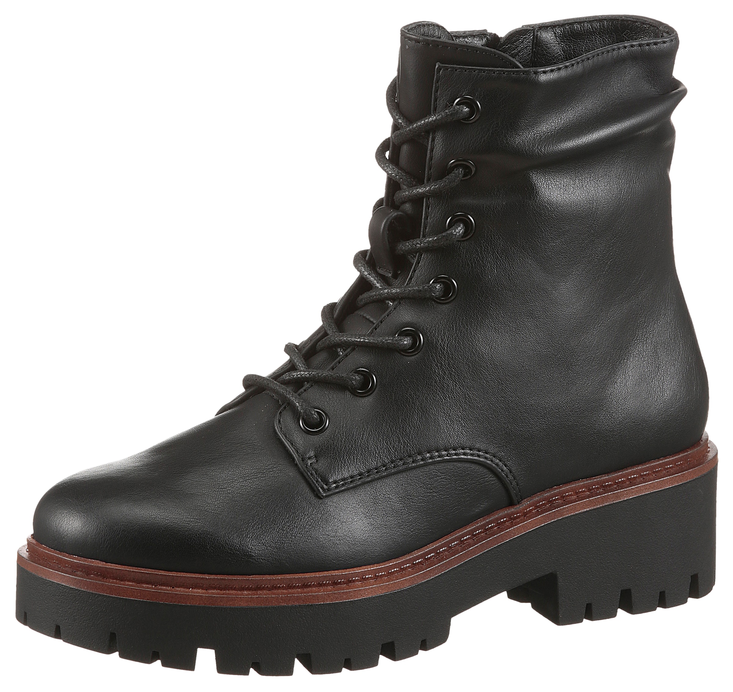 Aniston Stiefelette in Schwarz: Vorderseite
