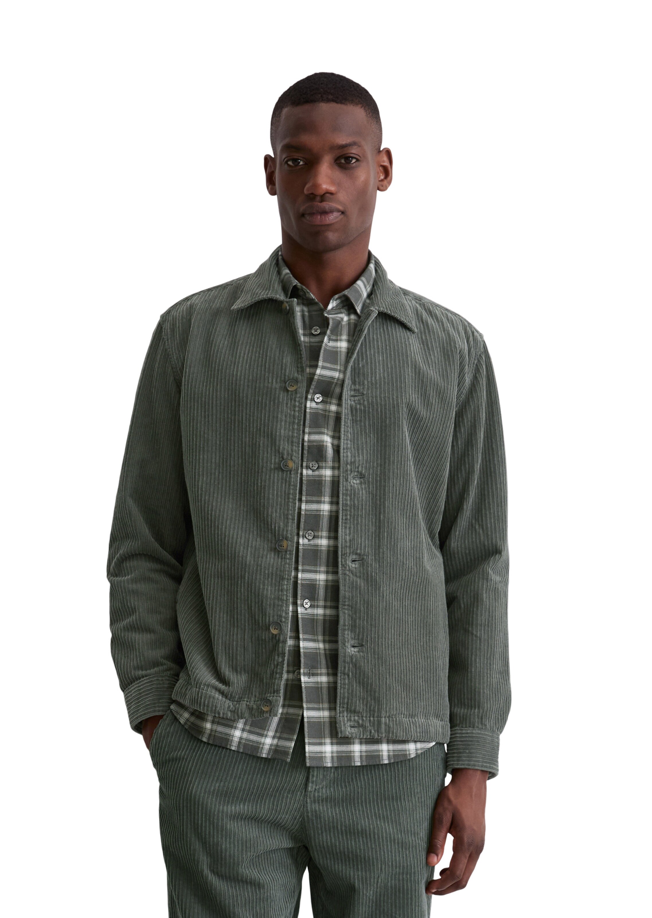 Marc O'Polo Comfort Fit Hemd in Grün: Vorderseite