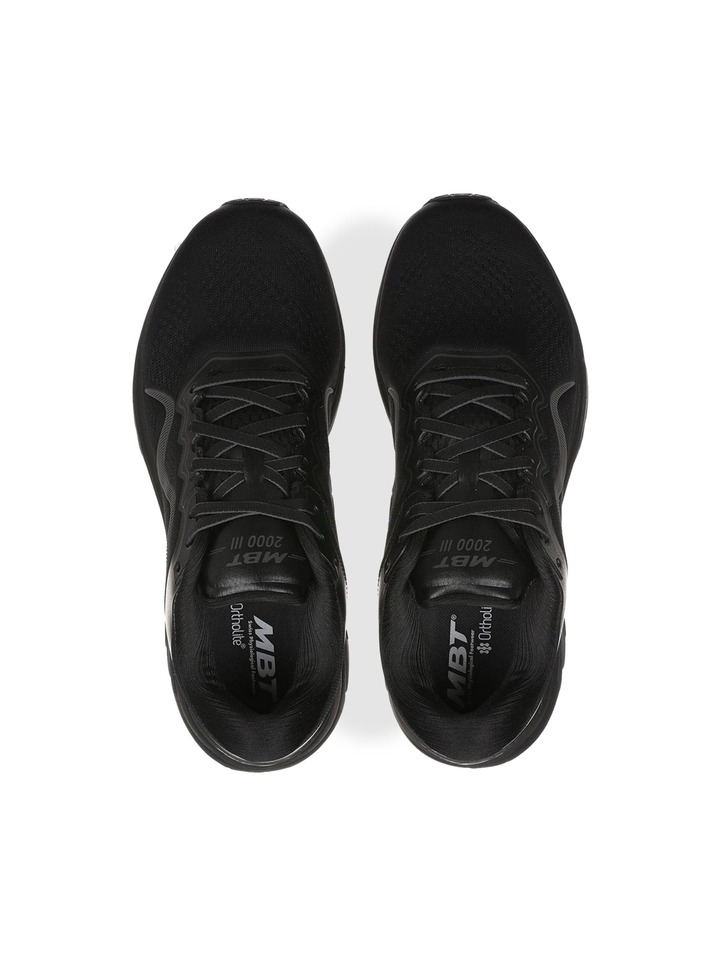 MBT - Sapatilhas slip-on ' MBT-2000 III LACE UP ' em preto: topo