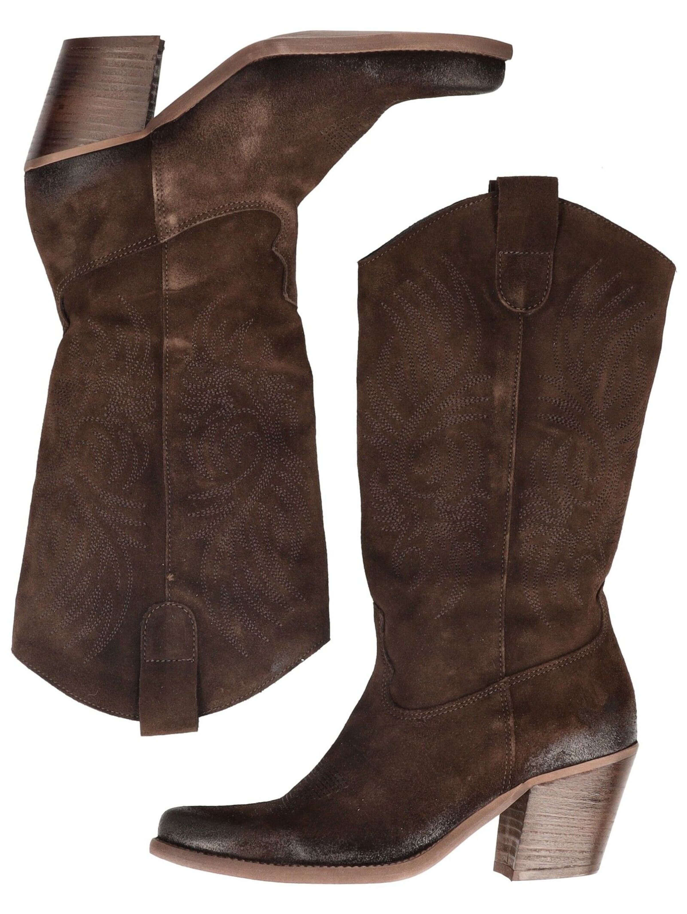 FELMINI Cowboy Boots in Brown