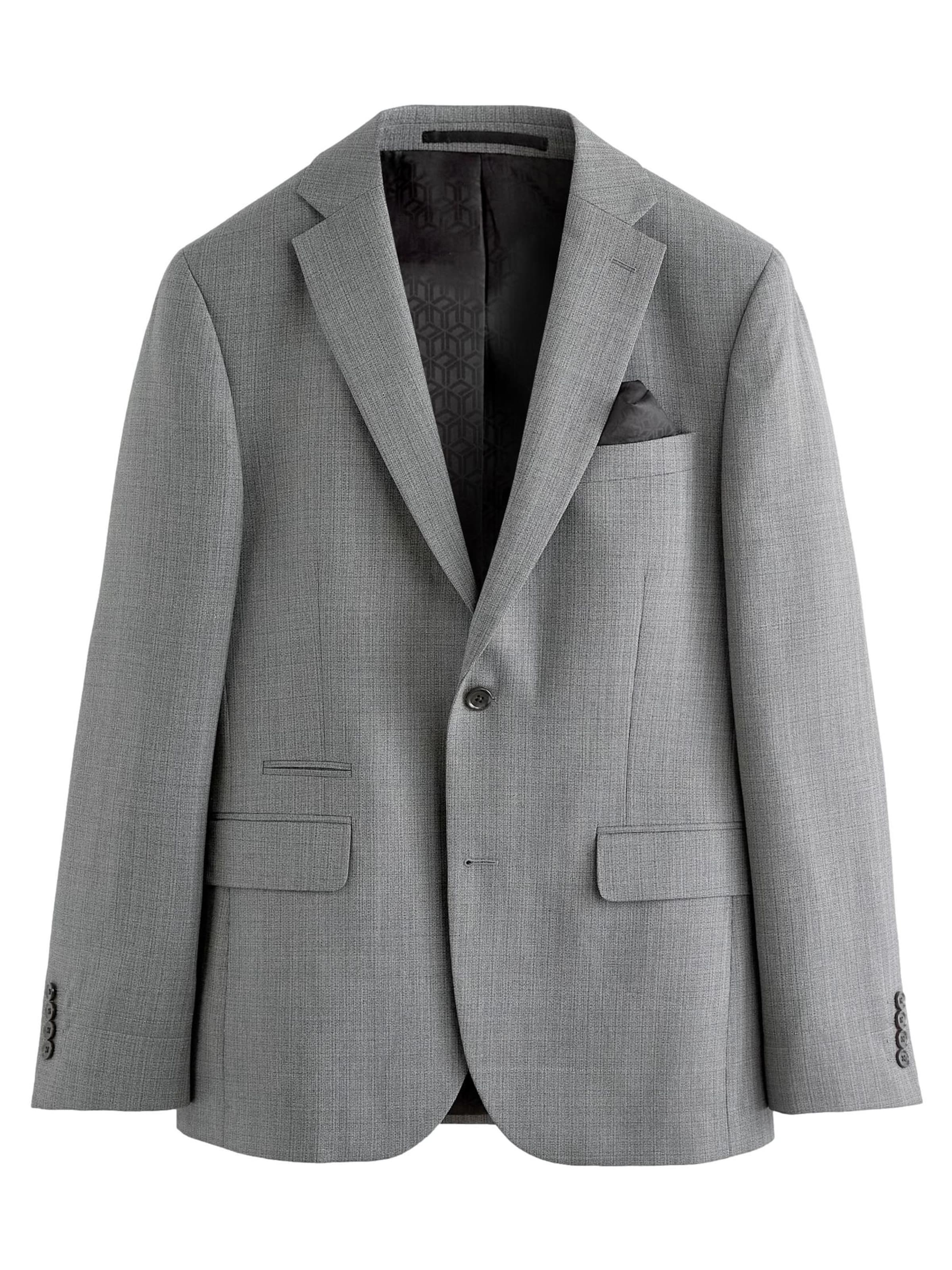 pelēks Next Slim fit Klasiska žakete: no priekšpuses