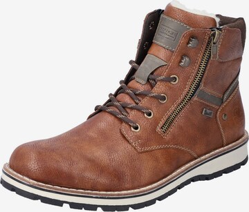 Rieker Lace-Up Boots in Brown: front