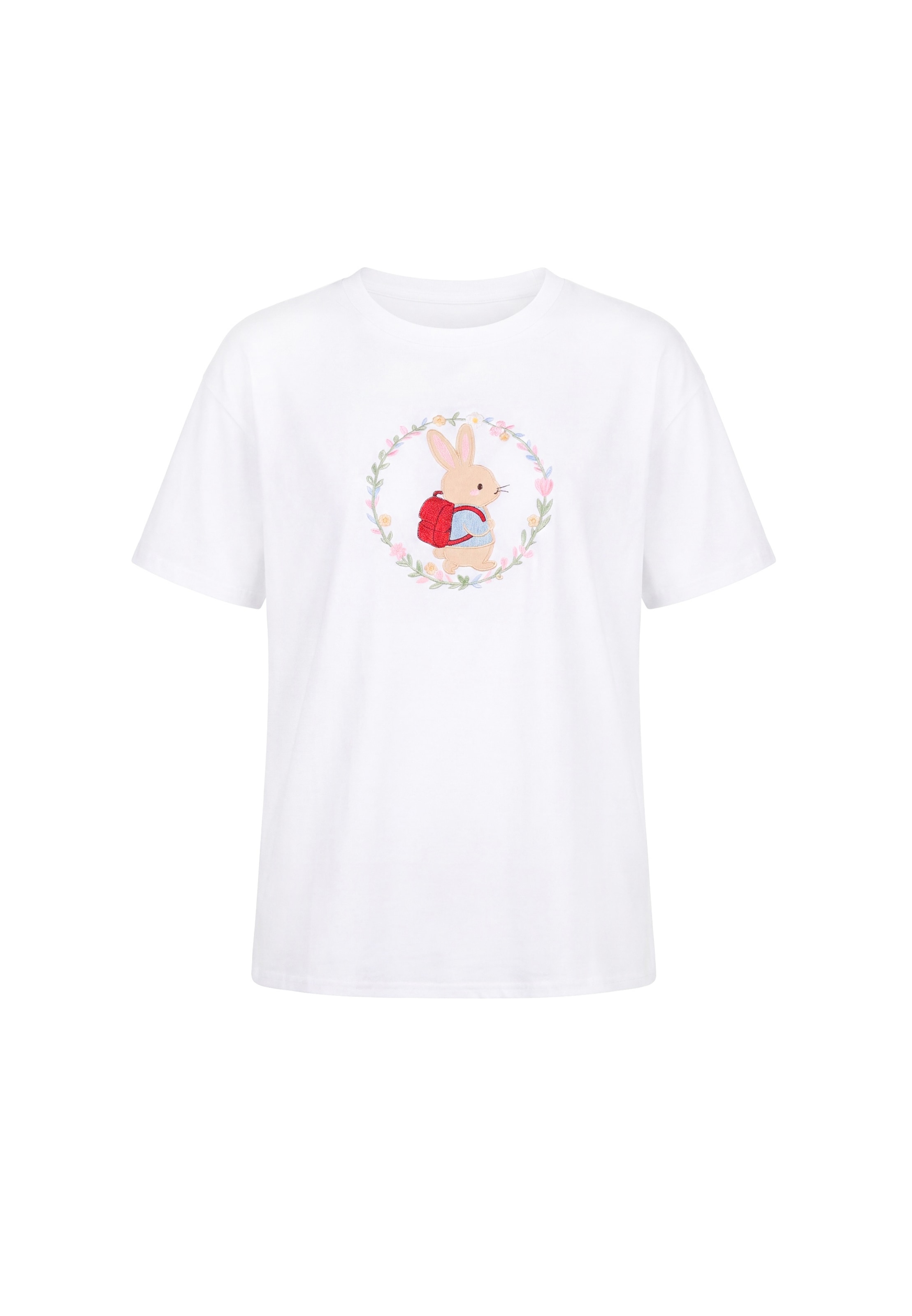 MYMO Shirt 'Pop' in Wit: voorkant