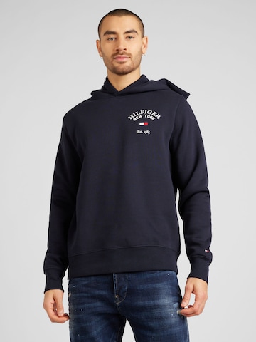 TOMMY HILFIGER Sweatshirt 'Arched Varsity' in Blue: front