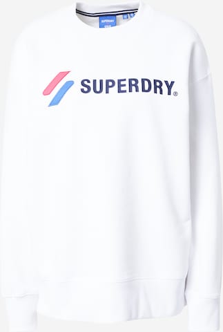 Superdry Sweatshirt in White: front