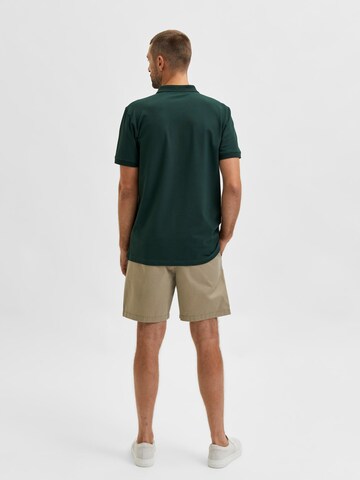 T-Shirt 'AZE' SELECTED HOMME en vert
