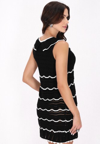 faina Трикотажное платье 'Fashion Look' в Черный